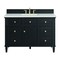 James Martin Vanities 48'' Single Vanity, Black Onyx w/ 3 CM Lime Delight Quartz Top 424-V48-BKO-3LDL - alternate 1